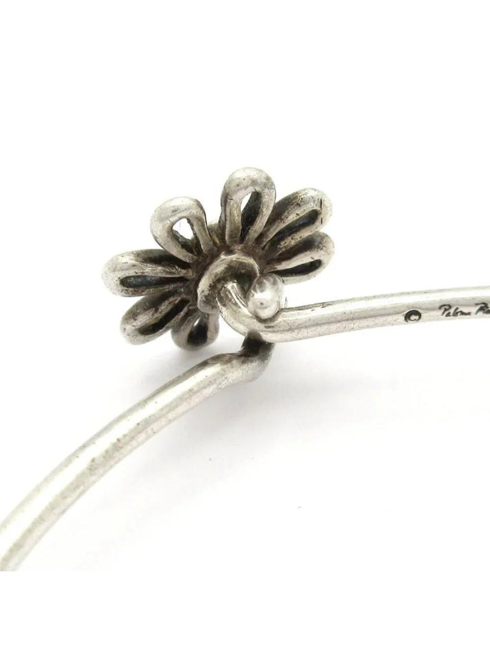 Tiffany & Co Bangle Daisy Silver Flower Bracelet